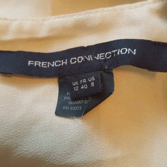 FRENCH CONNECTION Tunic Top Black Lace Textured, 8 - Picture 5 of 8